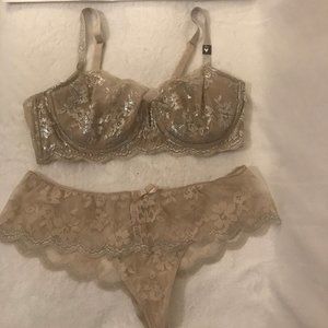 Victoria's Secret Balconette Bra & Panty Set